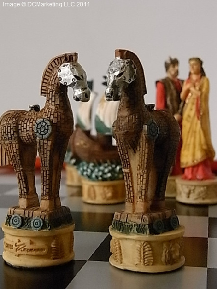 Trojan War Themed Chess Set